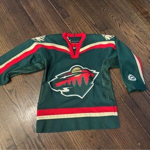 Minnesota Wild NHL Hockey Jersey - Green, Red, Gold